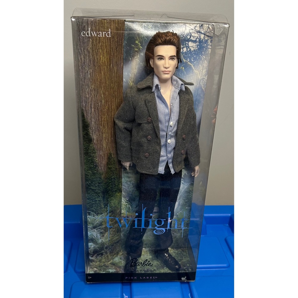 Mattel Barbie Collector Twilight Edward Cullen Doll Pink Label R4161 NIB 2009